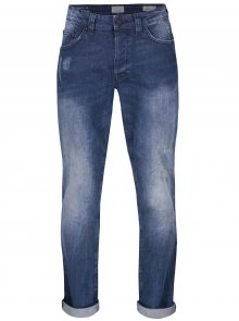 Tmavě modré džíny s ošoupaným efektem ONLY & SONS Weft