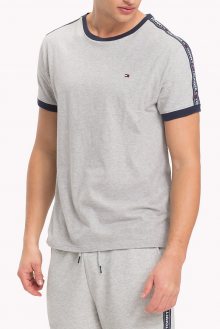Tommy Hilfiger šedé pánské tričko RN Tee SS Basic - XL