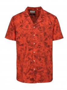 Červená vzorovaná košile s krátkým rukávem Shine Original