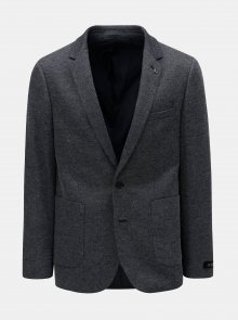Tmavě modré pánské sako s drobným vzorem Burton Menswear London