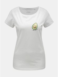 Bílé dámské tričko s motivem avokáda ZOOT Original Avocado