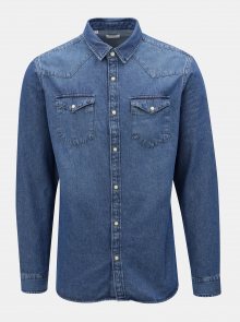 Modrá džínová slim fit košile Selected Homme