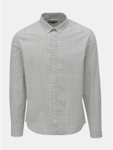 Bílo-šedá vzorovaná košile Shine Original