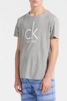 Calvin Klein šedé pánské tričko Relaxed Crew Tee - L