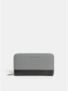 Černo-šedá kožená peněženka Smith & Canova