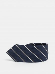 Tmavě modrá pruhovaná slim kravata Selected Homme Valdemar