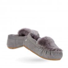 Emu šedé podzimní mokasíny Cairns Reverse Fur Charcoal/Anthracite - 39