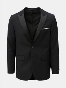 Černé oblekové skinny fit sako Burton Menswear London