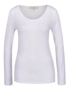 Bílé basic tričko s dlouhým rukávem Selected Femme Mio