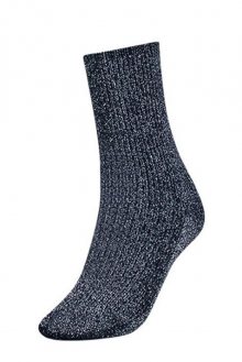 Tommy Hilfiger modré třpytivé ponožky Glitter  - 35-38