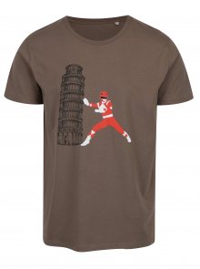 Hnědé pánské tričko ZOOT Original Šikmá věž