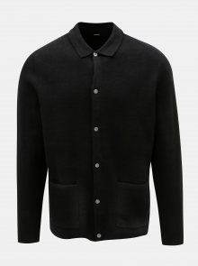 Černý kardigan s knoflíky Burton Menswear London