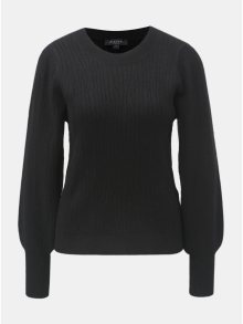 Černý svetr s balónovými rukávy Selected Femme Phillipa