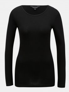 Černé basic tričko s dlouhým rukávem Dorothy Perkins
