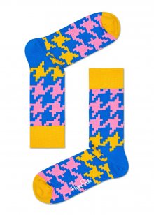 Happy Socks barevné ponožky s kohoutí stopou Dogtooth - 36-40