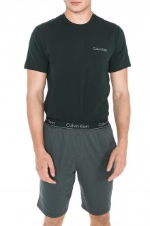Calvin Klein zelené pánské pyžamo S/S Short Set - S