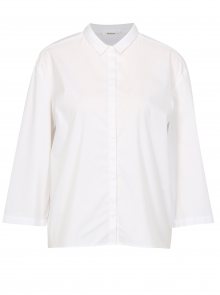 Bílá volná košile s 3/4 rukávem Moss Copenhagen Memba