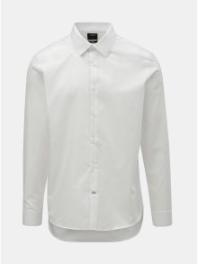 Bílá formální slim fit košile Burton Menswear London