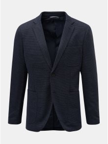 Tmavě modré sako s drobným vzorem Jack & Jones Liam