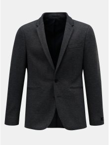 Šedé žíhané oblekové sako Burton Menswear London