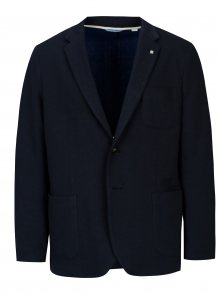 Tmavě modré pánské úpletové sako GANT