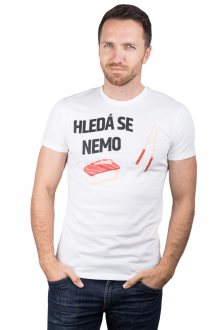 Differenta Design bílé pánské tričko Hledá se Nemo - S