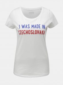 Bílé dámské tričko ZOOT Originál I Was Made in Czechoslovakia