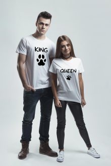 Set triček King Queen Paw