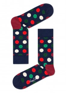Happy Socks tmavě modré puntíkované ponožky Big Dot  - 41-46