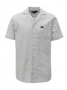 Černo-bílá kostkovaná regular fit košile Makia