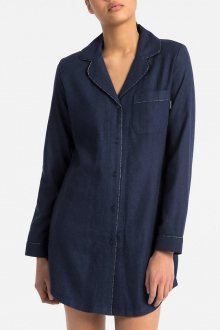 Calvin Klein modrá dámská domácí košile L/S Nightshirt - XS