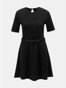 Černé šaty s páskem Dorothy Perkins