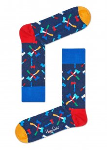 Happy Socks modré ponožky Axe se sekyrami  - 36-40