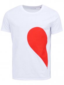 Bílé pánské tričko ZOOT Originál Jeho strana srdce