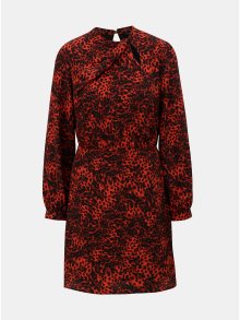 Černo-červené šaty s leopardím vzorem Dorothy Perkins
