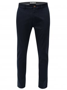 Tmavě modré slim fit chino kalhoty Burton Menswear London 