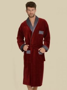 Forex 773 Bonjour dlouhý Pánský župan M bordová