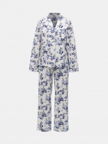 Modro-bílé dámské vzorované dvoudílné pyžamo Cath Kidston
