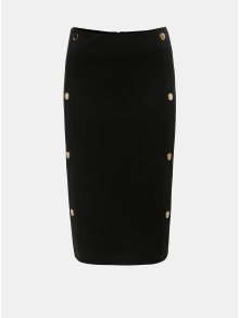 Černá sukně s detaily ve zlaté barvě Dorothy Perkins