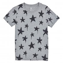 Converse šedé tričko Graffiti Star Crew Tee - XS