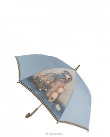 Santoro fialový holový deštník Gorjuss Dear Alice