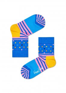 Happy Socks barevné dětské ponožky Stripe Dot - 15-18