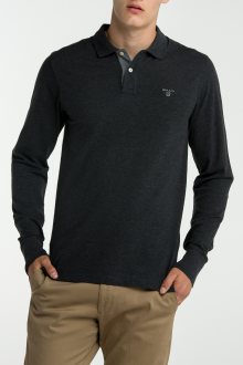 Polokošile GANT CONTRAST COLLAR PIQUE LS RUGGER