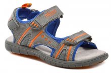 Peddy PO-512-37-07 šedo oranžové dětské sandály