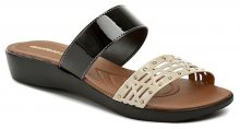 Azaleia 324-159-609 černo béžové dámské pantofle