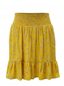 Hořčicová vzorovaná sukně Blendshe Yellow