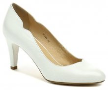Deska 31349 bílá dámská svatební obuv