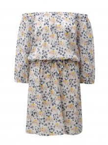 Krémové květované šaty Blendshe Jenn