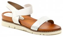 Claudia Ghizzani 2-030402 bílo stříbrné dámské sandály