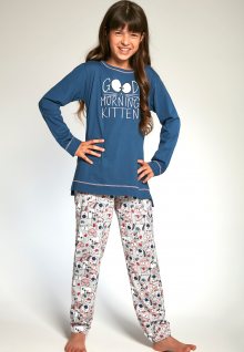 Dívčí pyžamo Cornette 103/89 134/140 Modrá